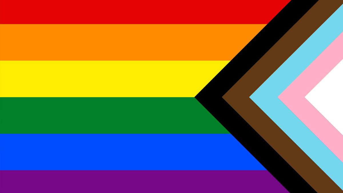 The LGBTQA+ pride flag
